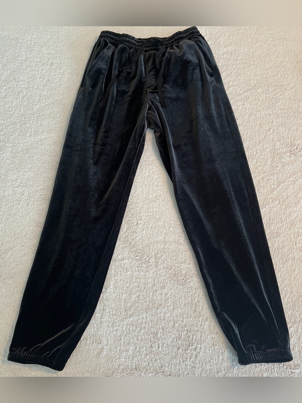 Gap Velvet Jogger Pants Black Street Party Holiday XS